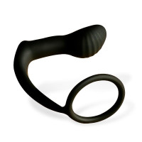 Carnelian Plug Anal avec Vibration et Anneau pour Pénis