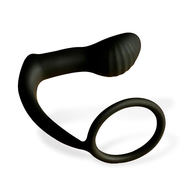 Carnelian Plug Anal avec Vibration et Anneau pour Pénis