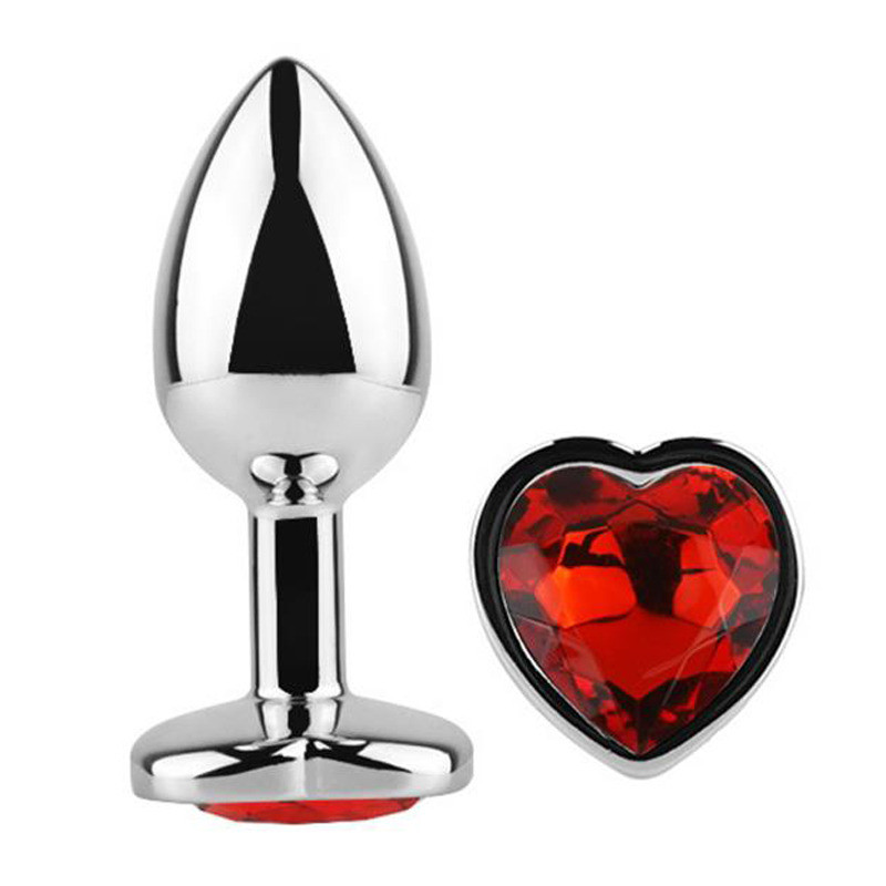 Plug Anal avec Bijou en Coeur Rouge Scarlet Taille M