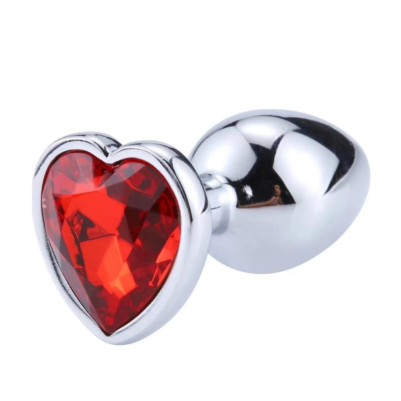 Plug Anal avec Bijou en Coeur Rouge Scarlet Taille M