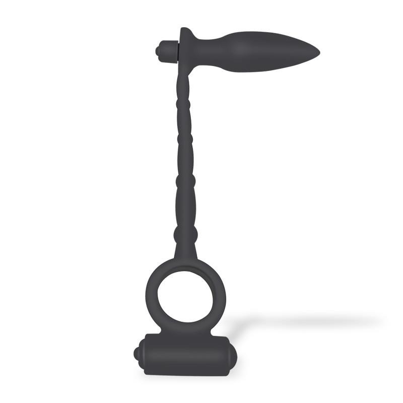 Suglite Plug Anal avec Vibration et Anneau pour le Pénis