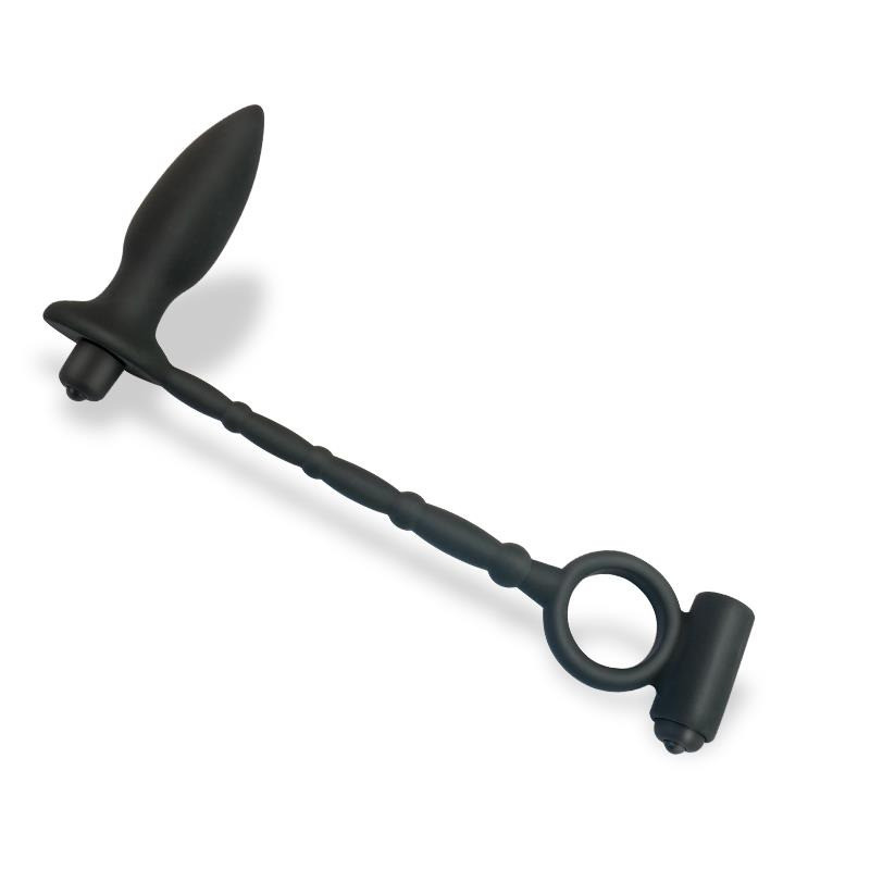 Suglite Plug Anal avec Vibration et Anneau pour le Pénis