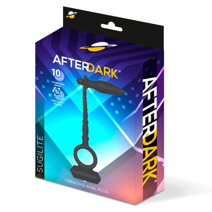 Suglite Plug Anal avec Vibration et Anneau pour le Pénis