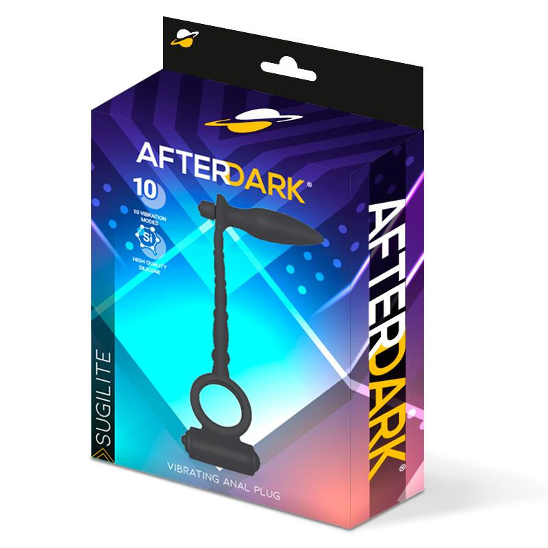 Suglite Plug Anal avec Vibration et Anneau pour le Pénis