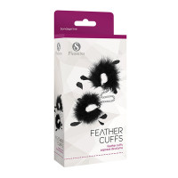 Feather Cuffs Noir