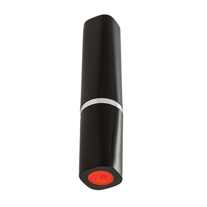 Lipstick Vibromasseur Noir et Rouge