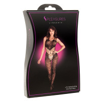 Bodystocking Résille Florale Noire