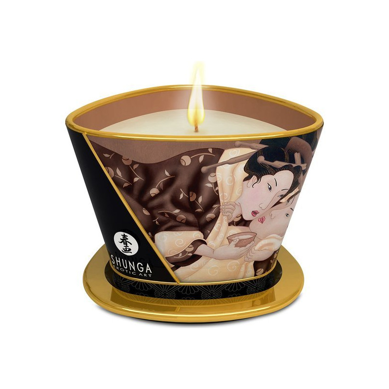 Shunga Bougie de Massage au Chocolat 170 ml
