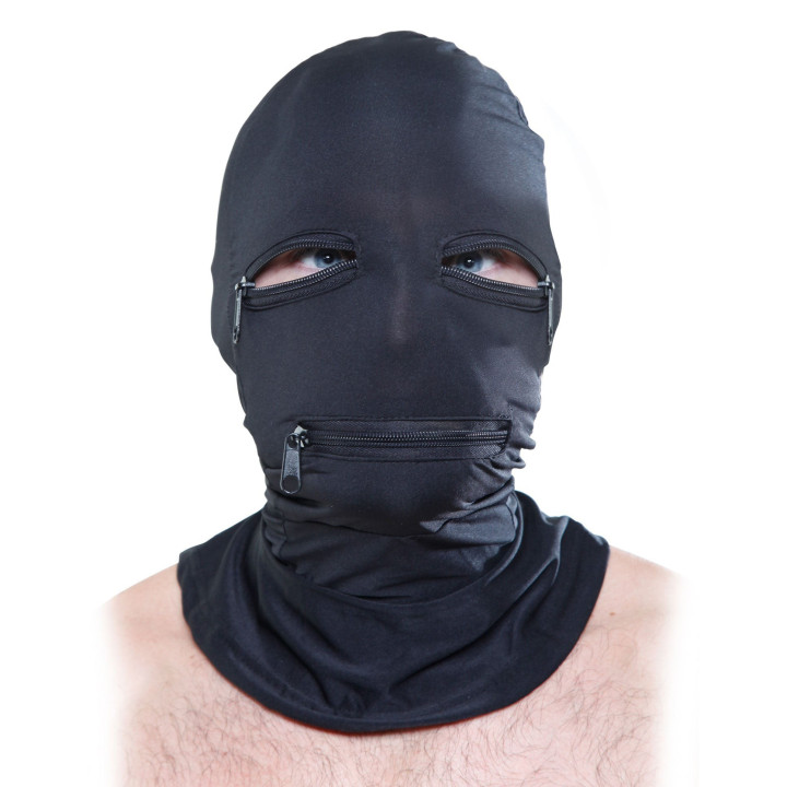 Cagoule avec Fermetures Éclair Noir