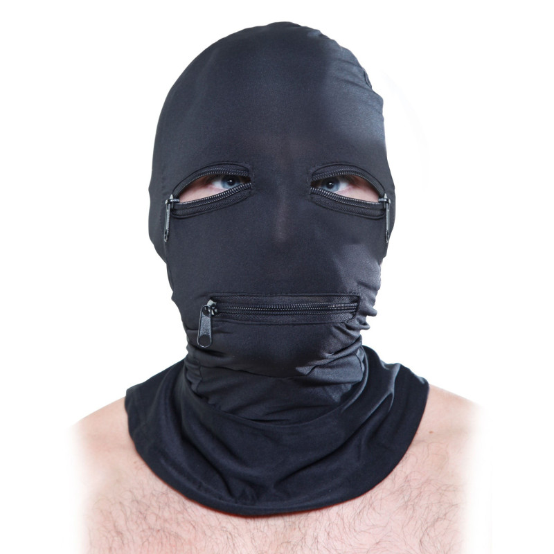 Cagoule avec Fermetures Éclair Noir