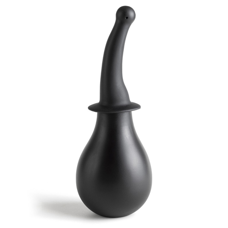 Poire à Lavement Anal Courbée Noire 280 ml