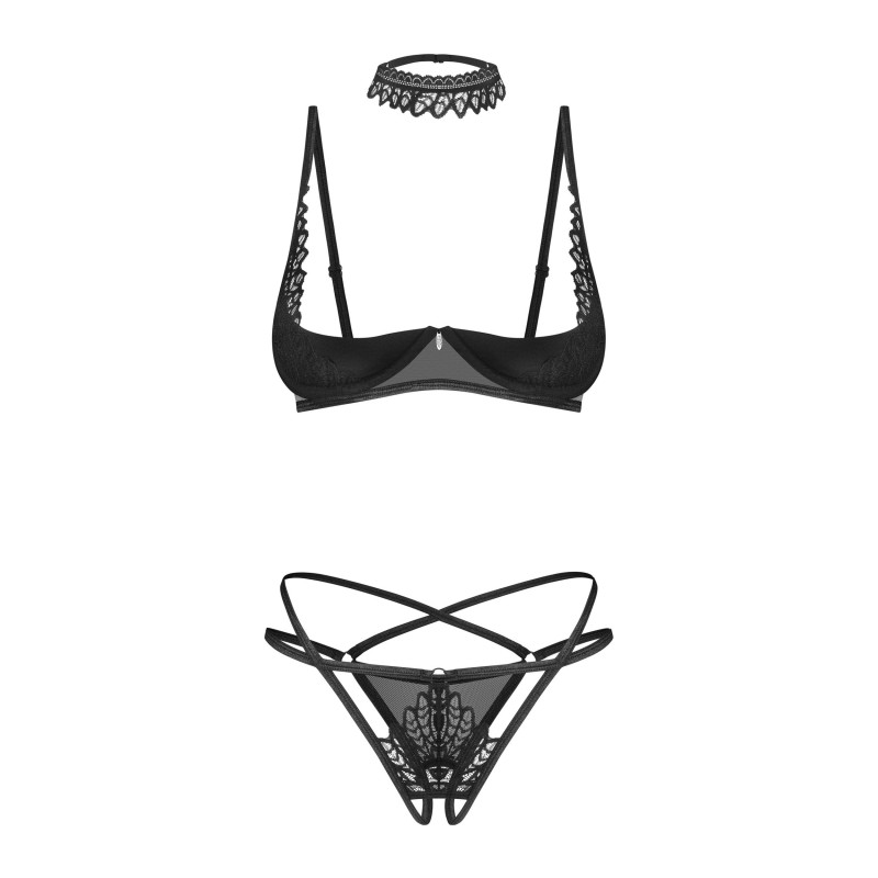 Donarella 3-Pcs Crotchless Set