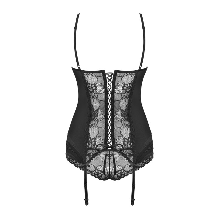 Heartina Corset y Tanga Negro