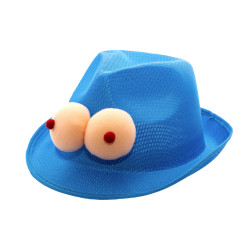 Chapeau Bleu Clair Seins