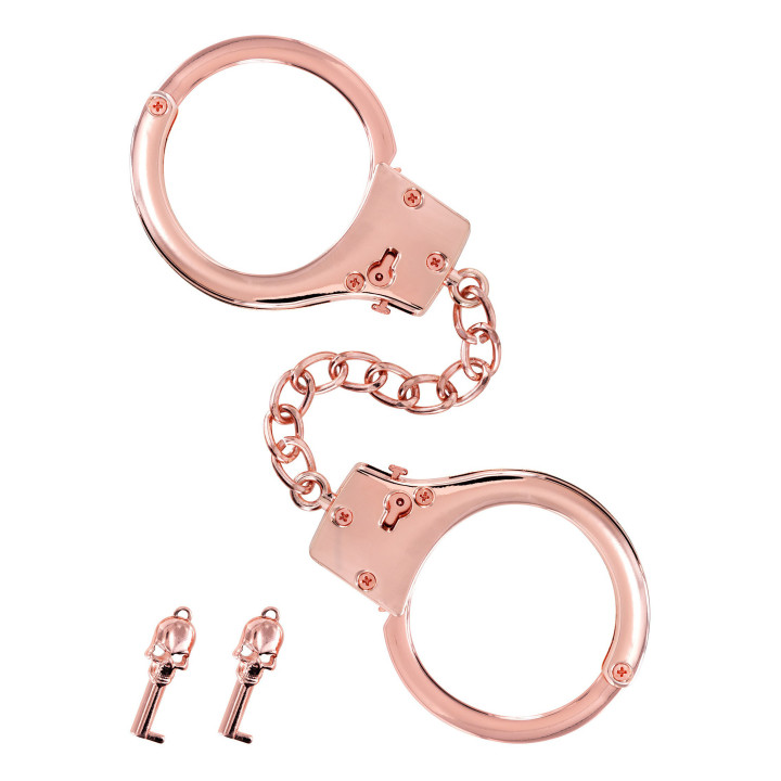 Menottes Premium Métal Rose