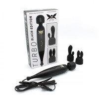 Masseur Wand Pixey Turbo Noir avec 2 Accessoires