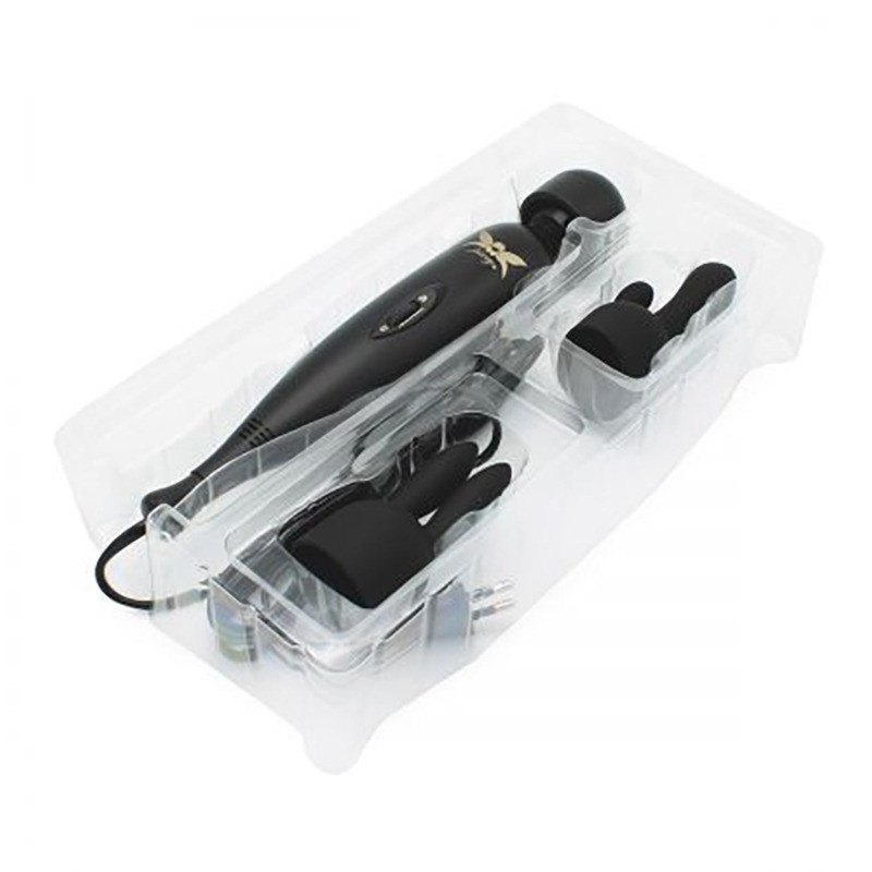 Masseur Wand Pixey Turbo Noir avec 2 Accessoires