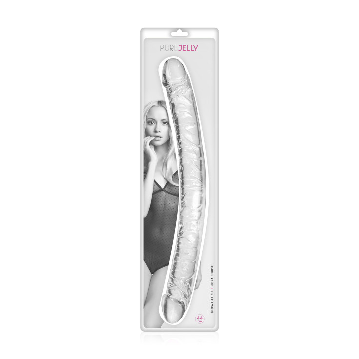 Gode Double Transparent 44 cm