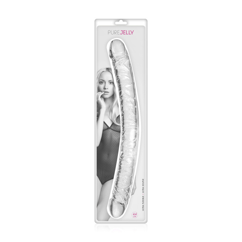 Gode Double Transparent 44 cm