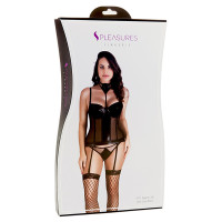 Ensemble Bustier Set À Pois Noir TU