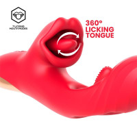 Grant Vibromasseur avec Flipping et Langue Licking 360º