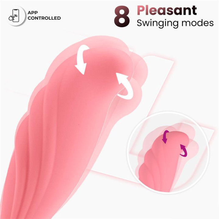 Oeuf Vibrant avec Mouvement Waving avec App