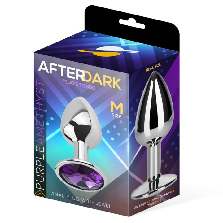 Plug Anal avec Bijou Violet Taille M