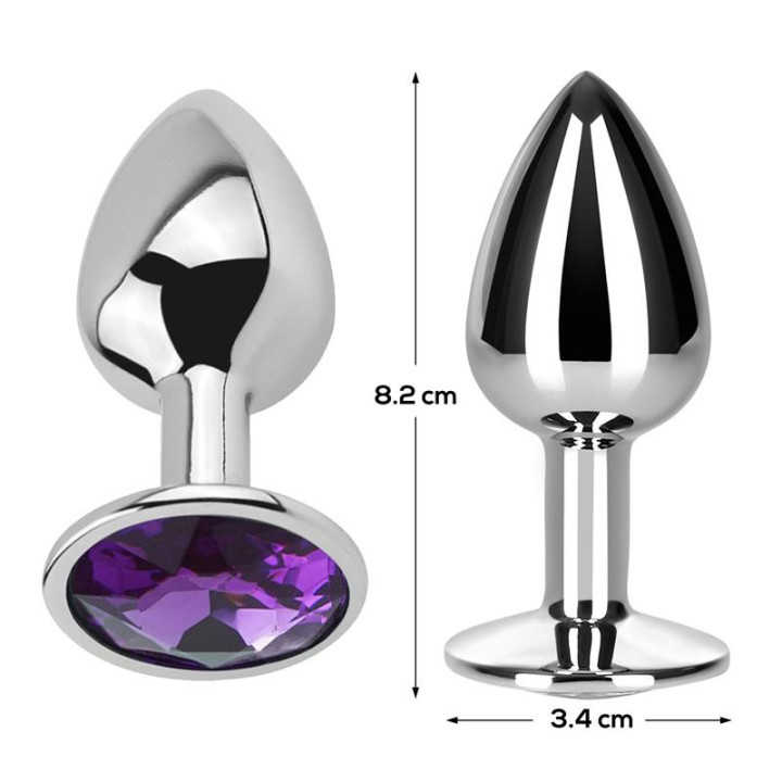 Plug Anal avec Bijou Violet Taille M
