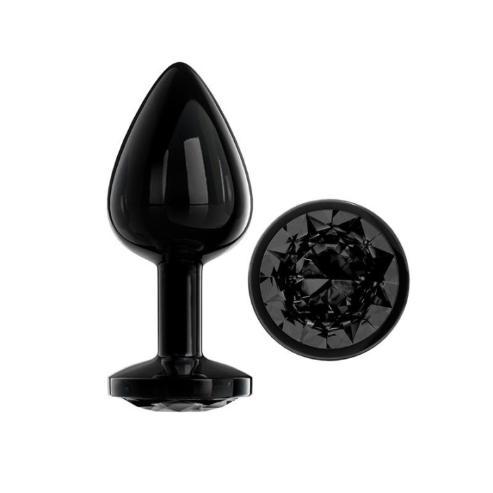 Blackgem Plug Anal avec Bijou Noir Taille M