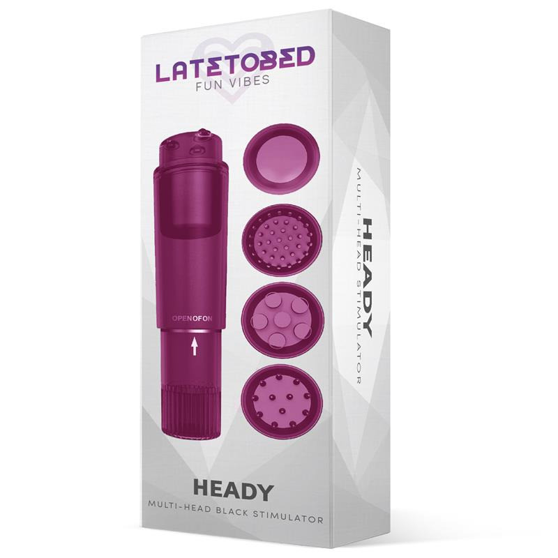 Heady Stimulateur avec 4 Embouts Violet