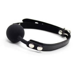Bâillon à Boule Ajustable Noir