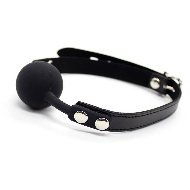 Bâillon à Boule Ajustable Noir