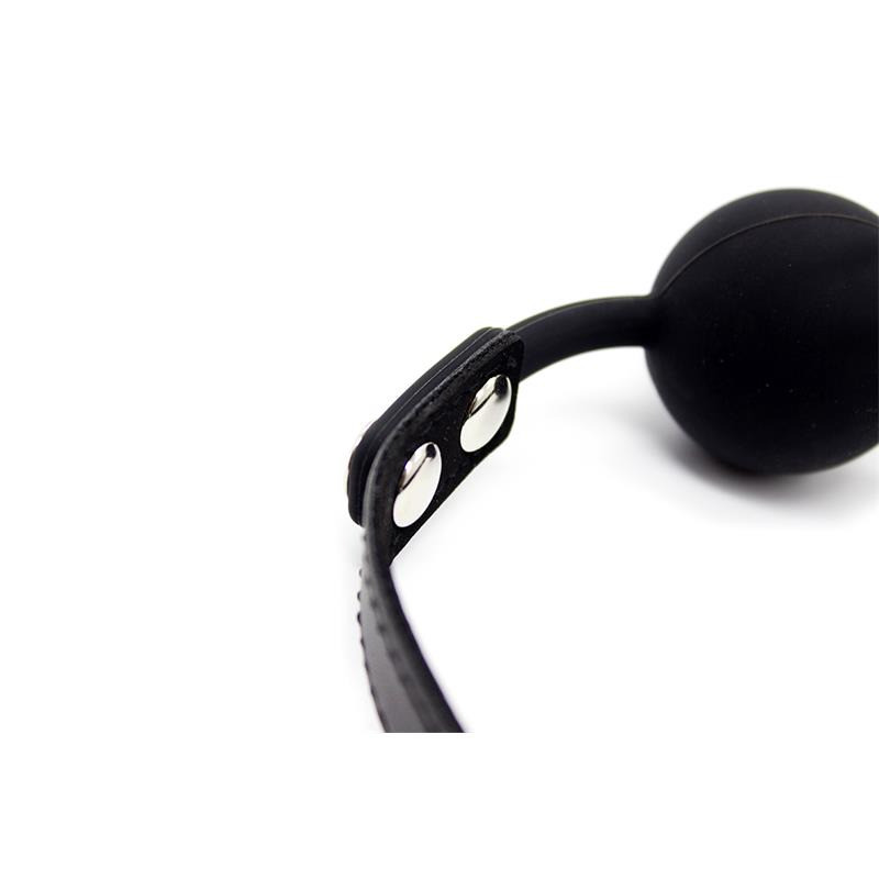 Bâillon à Boule Ajustable Noir
