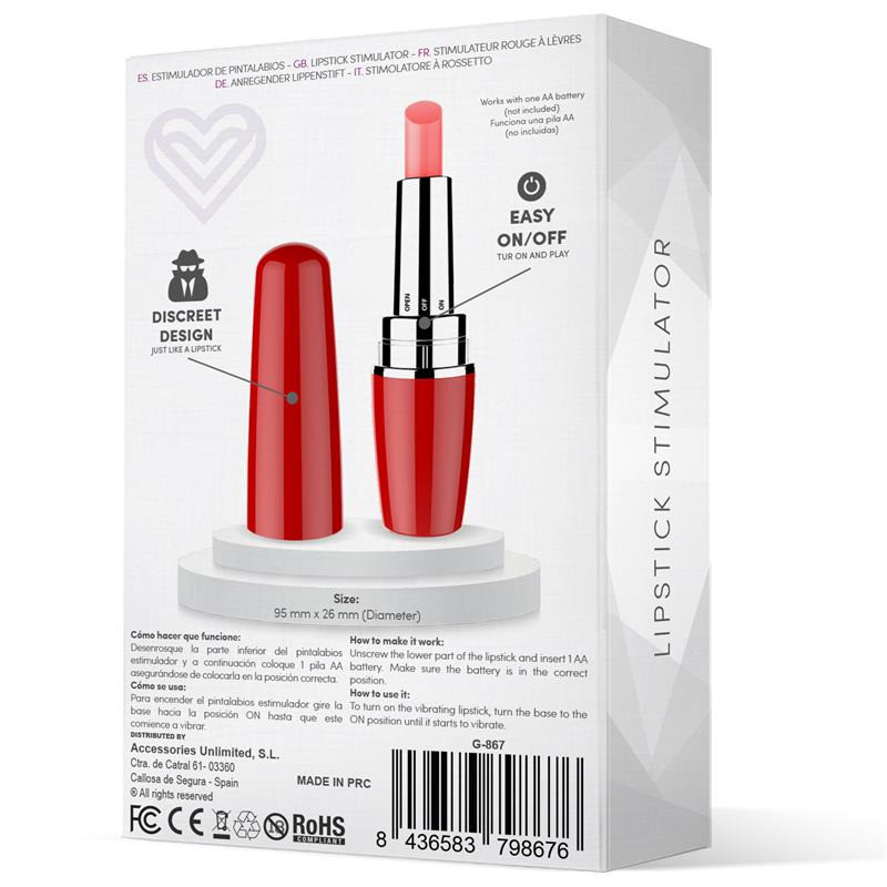 Viplips Stimulateur Rouge à Lèvres Rouge