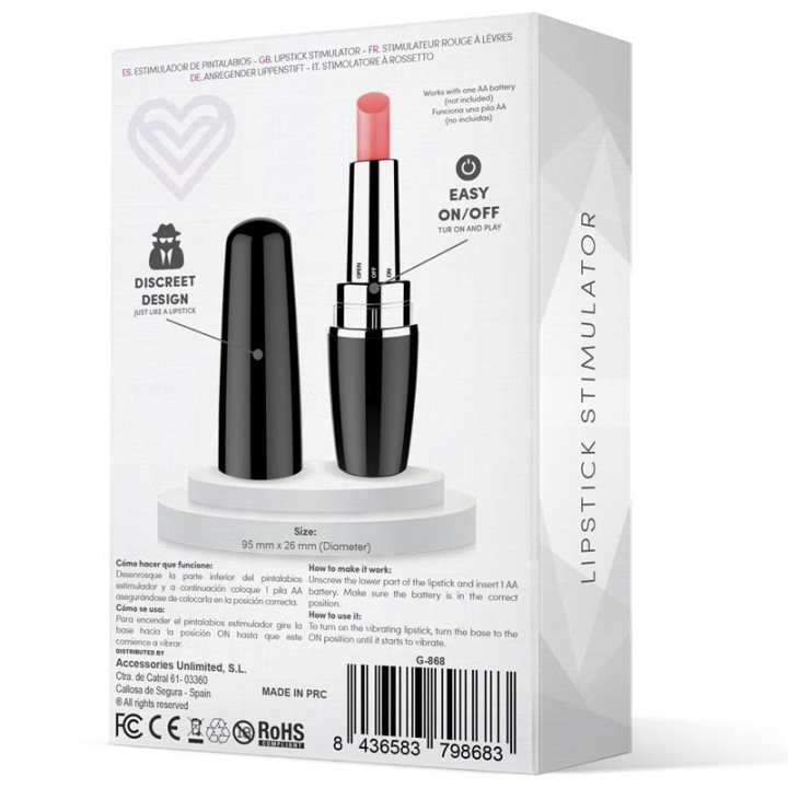 Viplips Stimulateur Rouge à Lèvres Noir