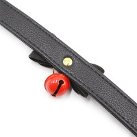 Collier avec Grelot et Noeud Noir/Rouge