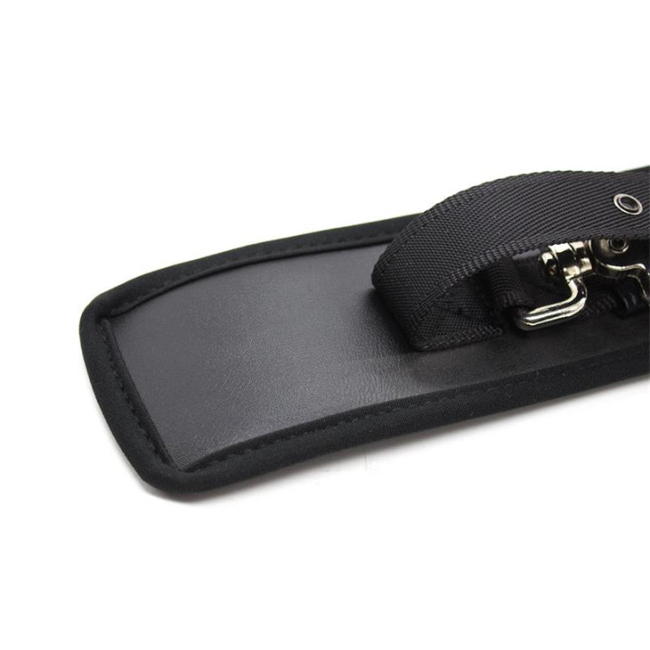 Menottes en Cuir Mousqueton Grand Noir