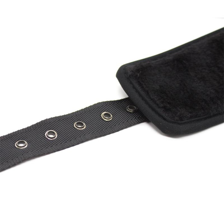 Menottes en Cuir Mousqueton Grand Noir