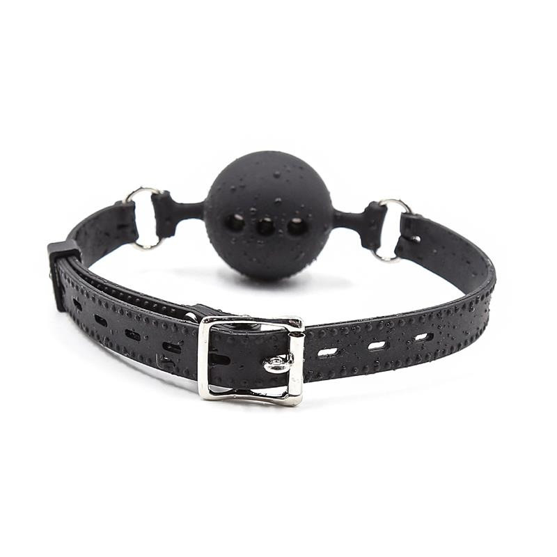 Bâillon Boule Respirant Taille S Noir