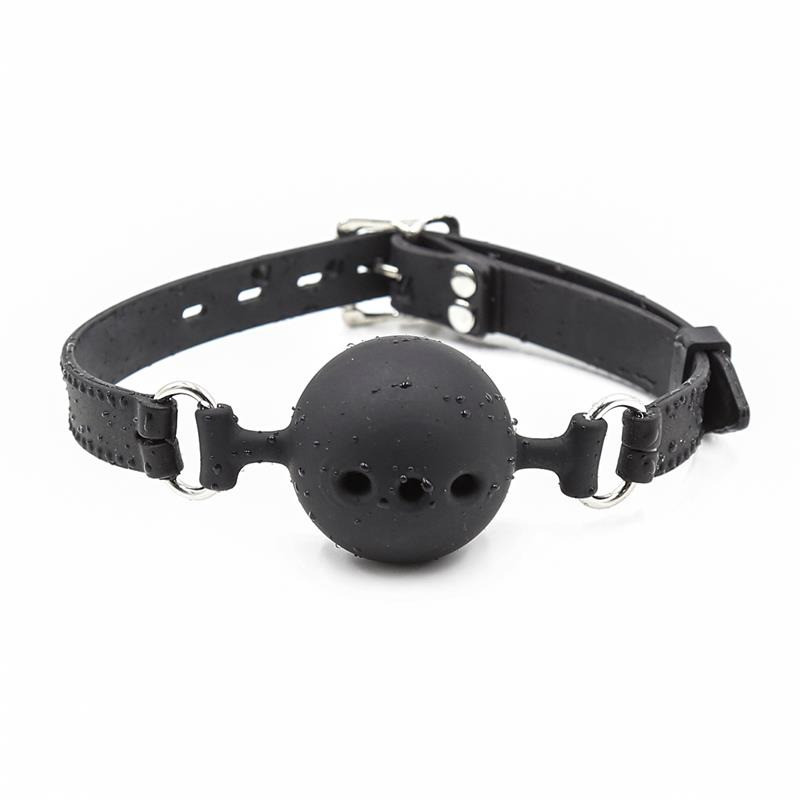 Bâillon Boule Respirant Taille S Noir