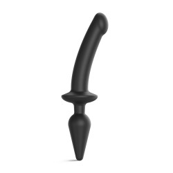 Dildo Switch Plug Semi Realistic Negro L
