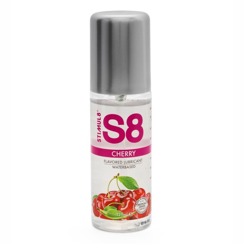 S8 Lubrifiant Base Eau 125 ml Cerise