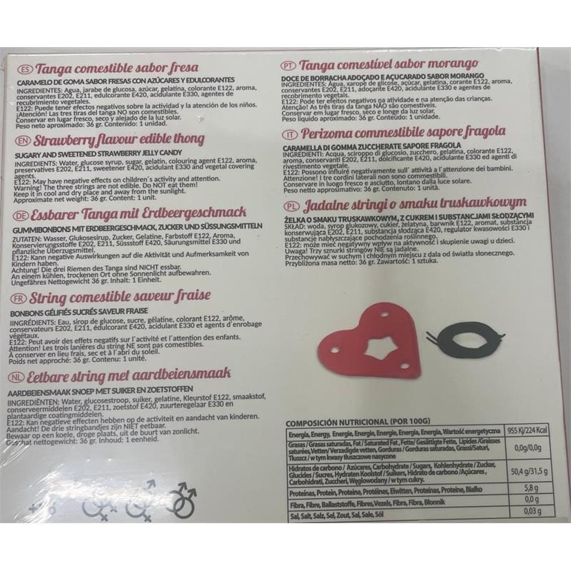 String Comestible Unisex Fraise