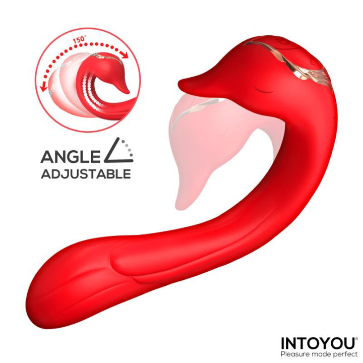 Swana Vibromasseur avec Langue et Angle Ajustable