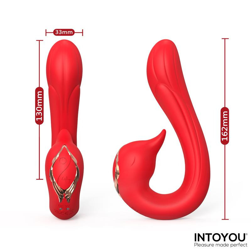 Swana Vibromasseur avec Langue et Angle Ajustable
