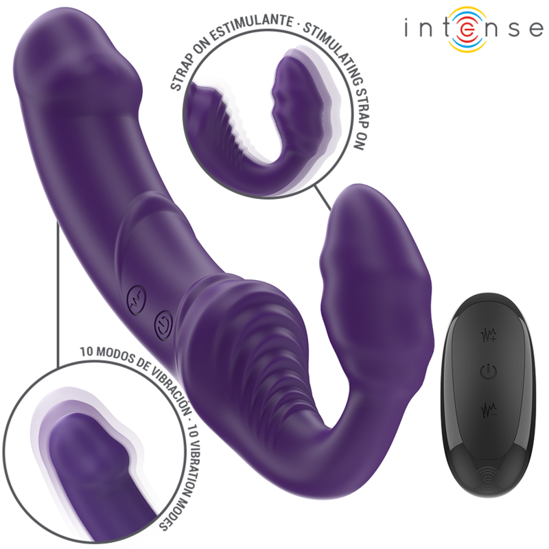 Jill Vibromasseur Double 20 cm Violet Télécommandé