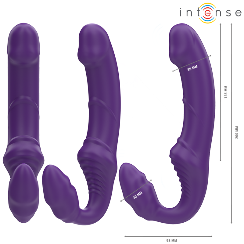 Jill Vibromasseur Double 20 cm Violet Télécommandé