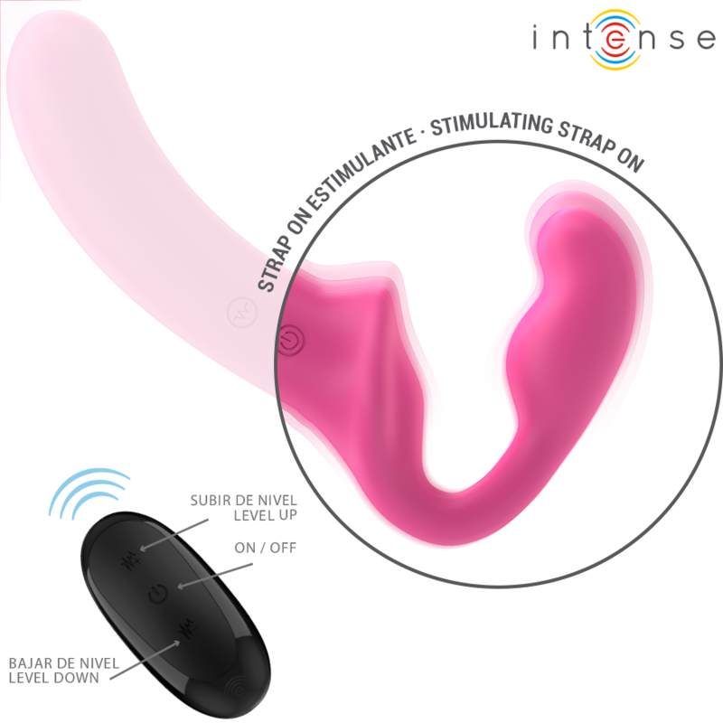 Amy Vibrador Doble 20 cm Rosa Control Remoto