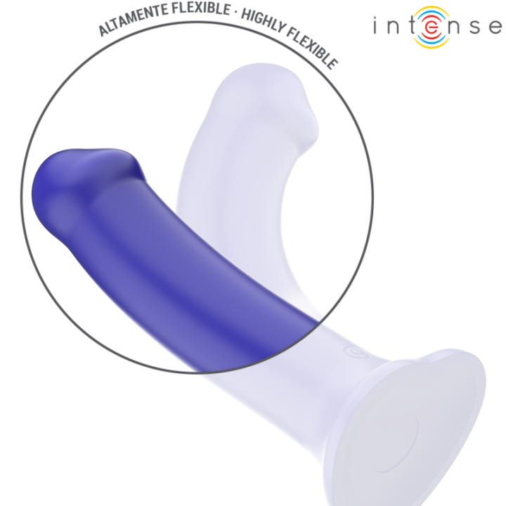 Victoria Vibromasseur avec Ventouse Bleu Foncé Télécommandé