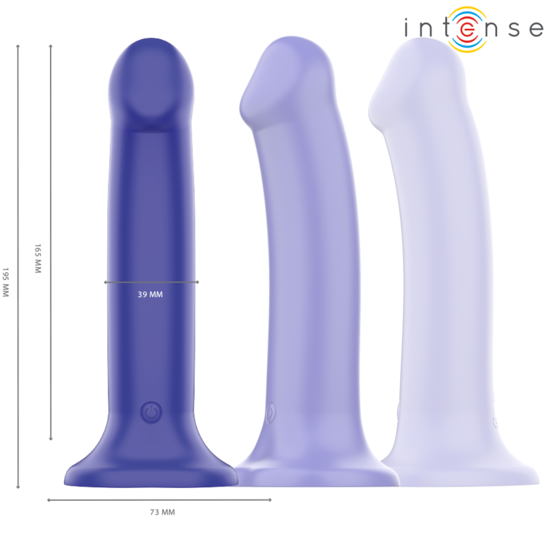 Victoria Vibromasseur avec Ventouse Bleu Foncé Télécommandé